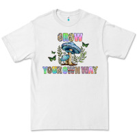 White grow your own way Premium Tee - CowhideDigitalArt