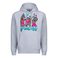 Heather Grey bmx princess Premium Hoodie - Zillion Design Studio