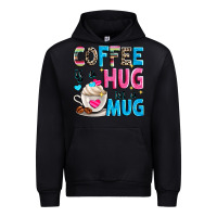 Black coffee is a hug in a Urban Hoodie - Zillion Design Studio