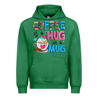Emerald coffee is a hug in a Urban Hoodie - Zillion Design Studio