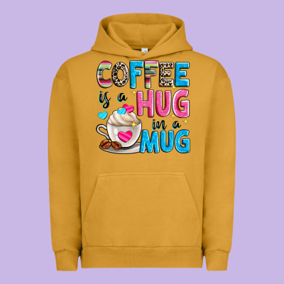 Coffee Is A Hug In A Urban Hoodie Designed By Zillion Design Studio