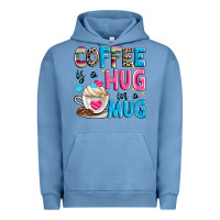 Pigment Pebble Blue coffee is a hug in a Urban Hoodie - Zillion Design Studio