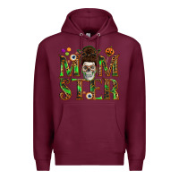 Burgundy Momster Premium Hoodie - texasbilliewilder