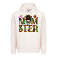 Pale Pink Momster Premium Hoodie - texasbilliewilder