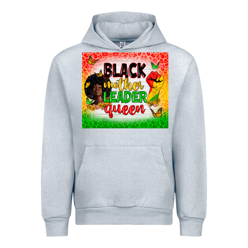 Black Mother Leader Urban Hoodie by Zillion Design Studio | Teevron