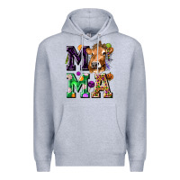 Heather Grey Mama Cow Halloween Premium Hoodie - texasbilliewilder