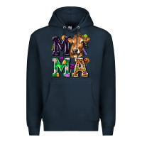 Navy Mama Cow Halloween Premium Hoodie - texasbilliewilder