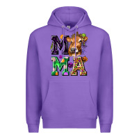 Purple Mama Cow Halloween Premium Hoodie - texasbilliewilder