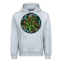 Heather Grey Christmas Santa Claus round Urban Hoodie - RanaPortraitStore