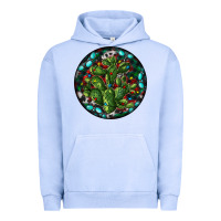 Pigment Grape Ice Christmas Santa Claus round Urban Hoodie - RanaPortraitStore