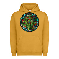 Pigment Peanut Butter Christmas Santa Claus round Urban Hoodie - RanaPortraitStore