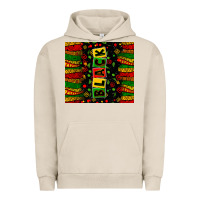 Pigment French Oak black license letters Urban Hoodie - Zillion Design Studio