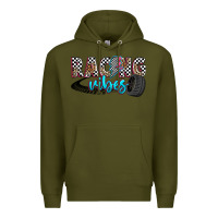Army Green racing vibes Premium Hoodie - Zillion Design Studio