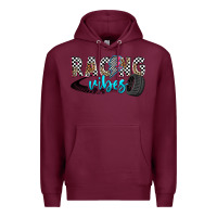 Burgundy racing vibes Premium Hoodie - Zillion Design Studio