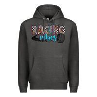 Charcoal Heather racing vibes Premium Hoodie - Zillion Design Studio