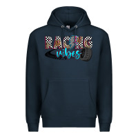 Navy racing vibes Premium Hoodie - Zillion Design Studio