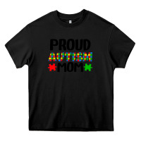 Black autism awareness puzzle theme Heavy Core Tee - CowhideDigitalArt