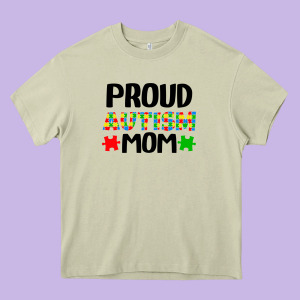 Autism Awareness Puzzle Theme Heavy Core Tee Designed By Cowhidedigitalart