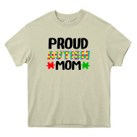 Mossy autism awareness puzzle theme Heavy Core Tee - CowhideDigitalArt