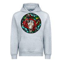 Heather Grey Christmas skull Urban Hoodie - RanaPortraitStore