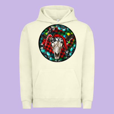 Christmas Skull Urban Hoodie Designed By Ranaportraitstore