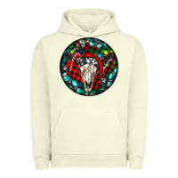 Pigment Pistachio Christmas skull Urban Hoodie - RanaPortraitStore