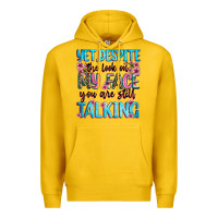 Lemon yet,despite the look on my face you are still talk Premium Hoodie - Zillion Design Studio
