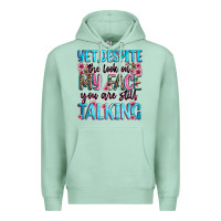Seafoam yet,despite the look on my face you are still talk Premium Hoodie - Zillion Design Studio