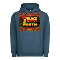 Pigment Midnight Navy black history month Urban Hoodie - Zillion Design Studio