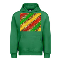 Emerald african colors leopard Urban Hoodie - Zillion Design Studio