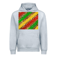Heather Grey african colors leopard Urban Hoodie - Zillion Design Studio