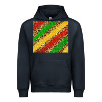 Navy african colors leopard Urban Hoodie - Zillion Design Studio