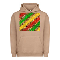 Pigment Burro african colors leopard Urban Hoodie - Zillion Design Studio