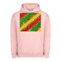 Pigment Salmon african colors leopard Urban Hoodie - Zillion Design Studio