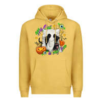 Antique Gold My Cat Is My Boo Premium Hoodie - texasbilliewilder