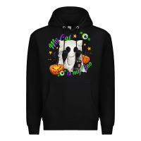 Black My Cat Is My Boo Premium Hoodie - texasbilliewilder