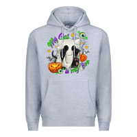 Heather Grey My Cat Is My Boo Premium Hoodie - texasbilliewilder
