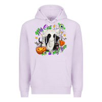Lilac My Cat Is My Boo Premium Hoodie - texasbilliewilder