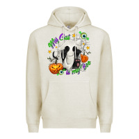 Oatmeal Heather My Cat Is My Boo Premium Hoodie - texasbilliewilder