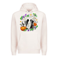 Pale Pink My Cat Is My Boo Premium Hoodie - texasbilliewilder