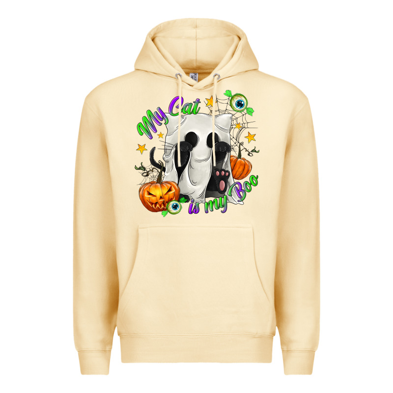My Cat Is My Boo Premium Hoodie by texasbilliewilder | Teevron