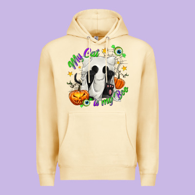 My Cat Is My Boo Premium Hoodie Designed By Texasbilliewilder