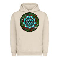 Pigment French Oak Christmas Round Turquoise Gemstone Urban Hoodie - RanaPortraitStore
