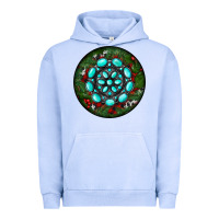 Pigment Grape Ice Christmas Round Turquoise Gemstone Urban Hoodie - RanaPortraitStore