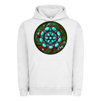 Pigment Lunar Rock Christmas Round Turquoise Gemstone Urban Hoodie - RanaPortraitStore