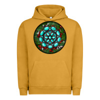 Pigment Peanut Butter Christmas Round Turquoise Gemstone Urban Hoodie - RanaPortraitStore