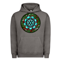 Pigment Tornado Christmas Round Turquoise Gemstone Urban Hoodie - RanaPortraitStore