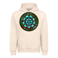 Sandshell Christmas Round Turquoise Gemstone Urban Hoodie - RanaPortraitStore