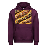 Mauve Wine melanin leopard glitter Urban Hoodie - Zillion Design Studio