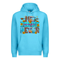 Ocean Blue me sarcastic never Premium Hoodie - Zillion Design Studio